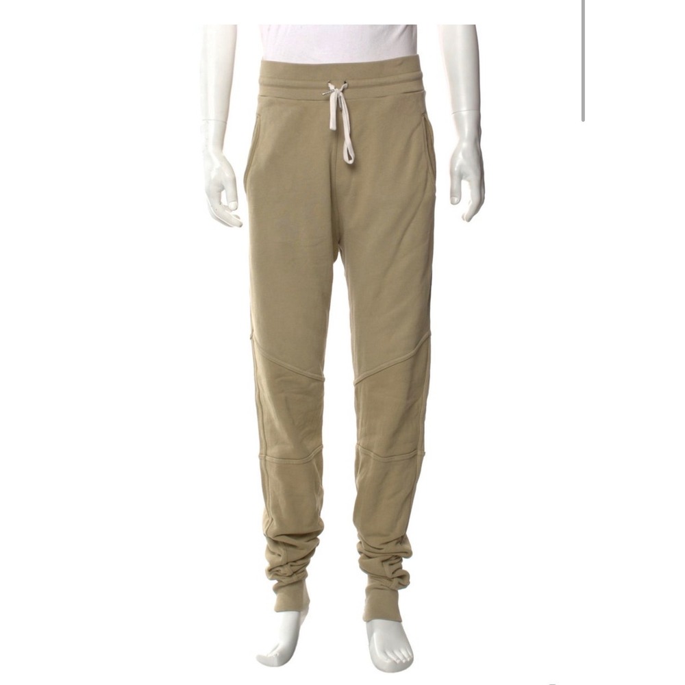 John Elliott Escobar Sweatpants Khaki Tan Mens Size 5 XXL Joggers Made in USA